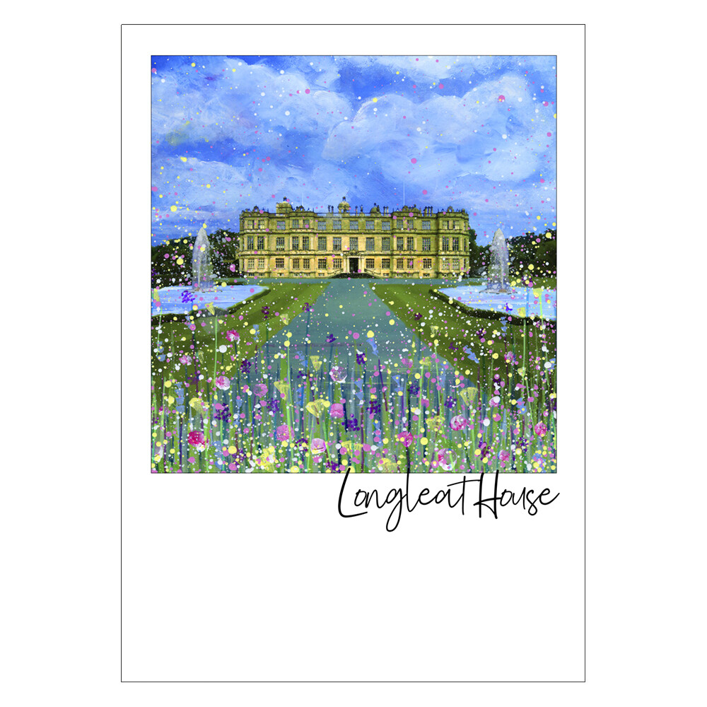 Longleat House Art Postcard