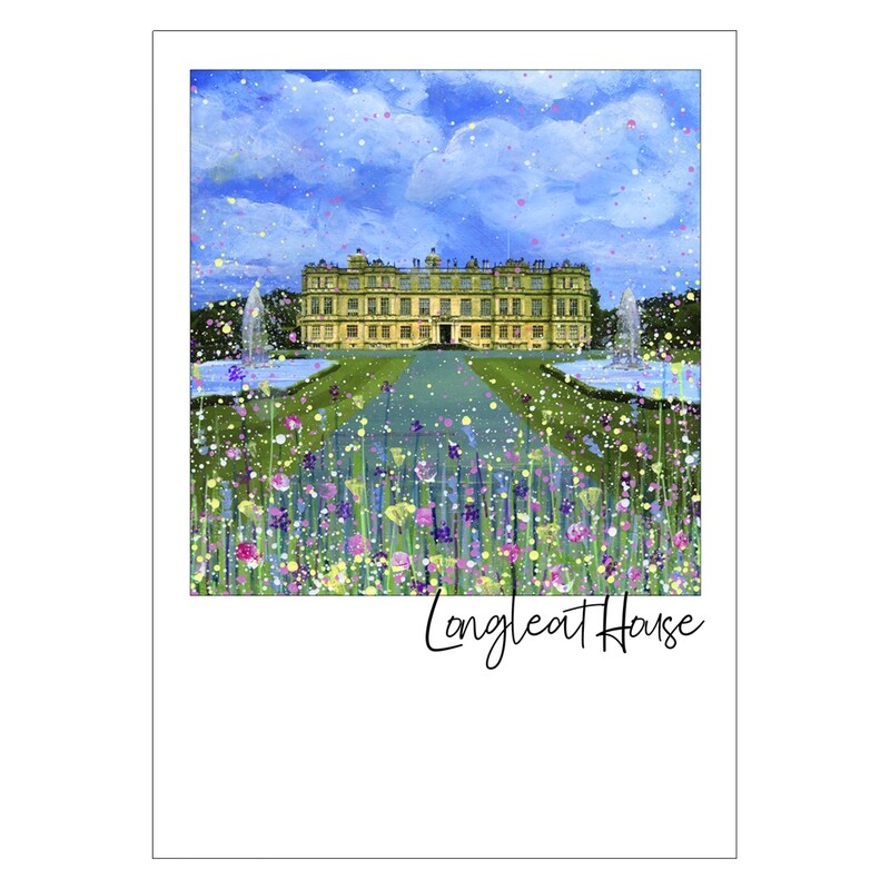 Longleat House Art Postcard