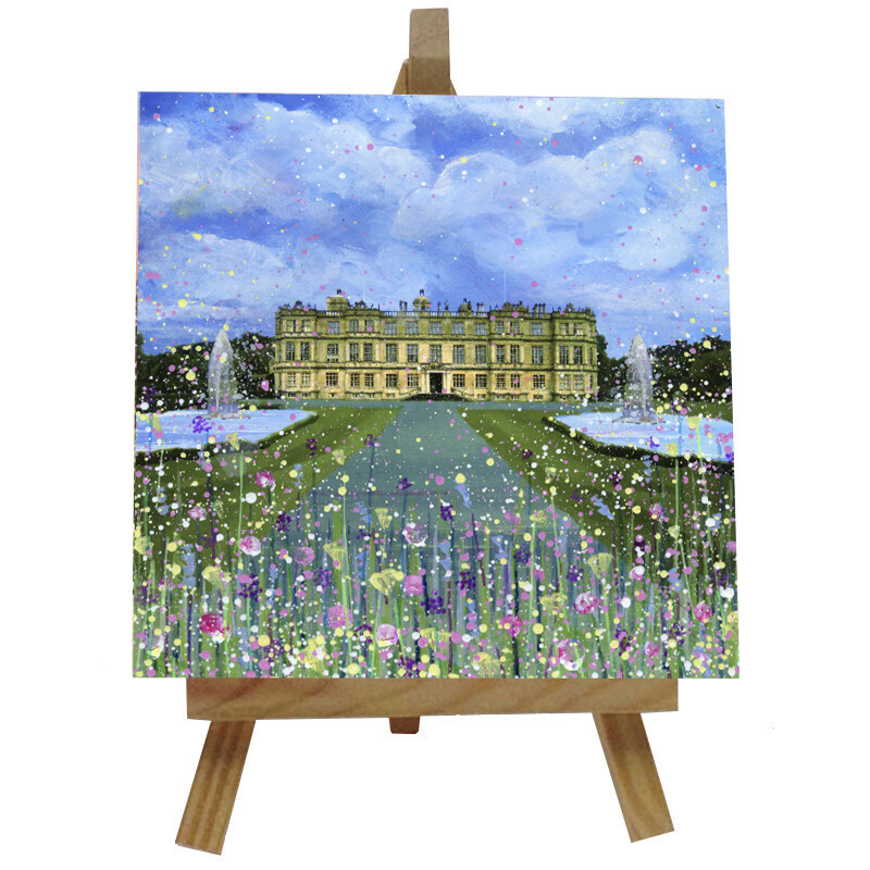 Longleat House Ceramic tile with easel