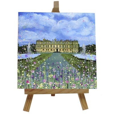 Longleat House Ceramic tile with easel