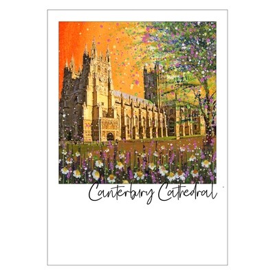 Canterbury Cathedral Art Postcard