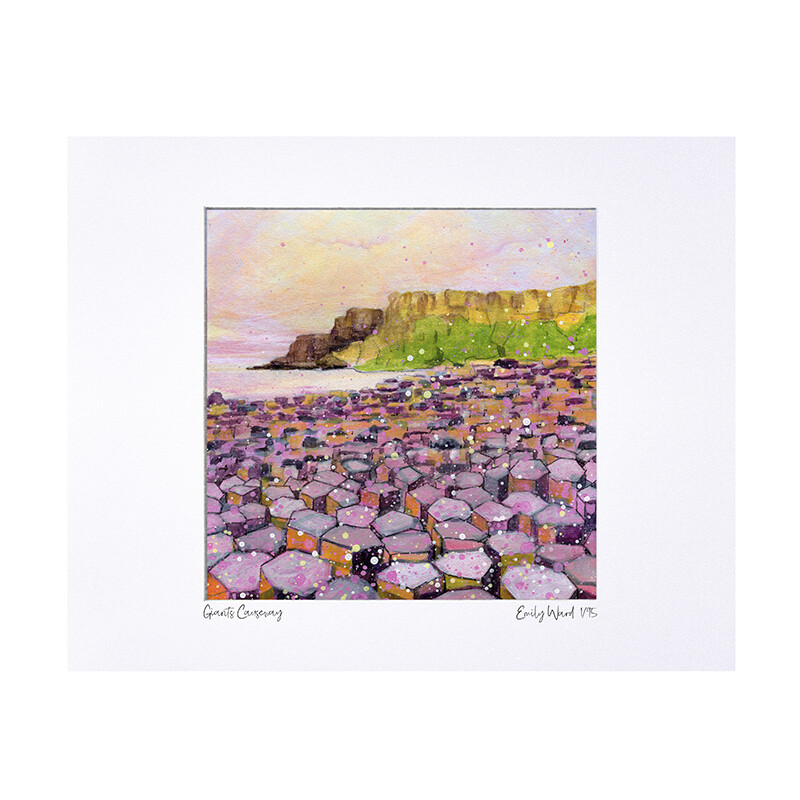 Giant's Causeway - Pink - Limited Edition Print