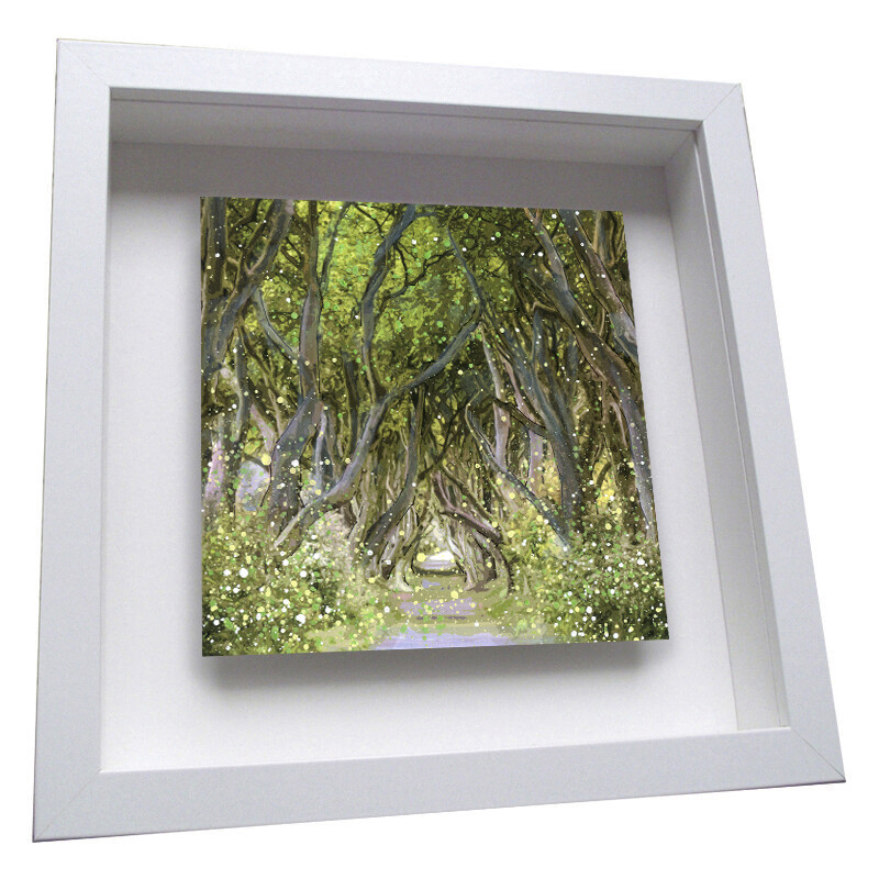 Dark Hedges, Ballymoney  Framed Ceramic Tile