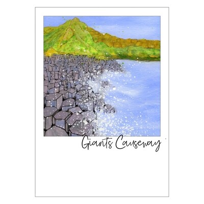 Giant's Causeway Art Postcard