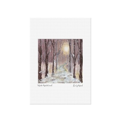 Winter Woodland Mini Print A4