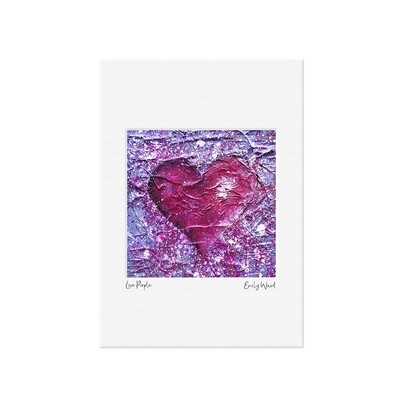 Love Purple Mini Print A4