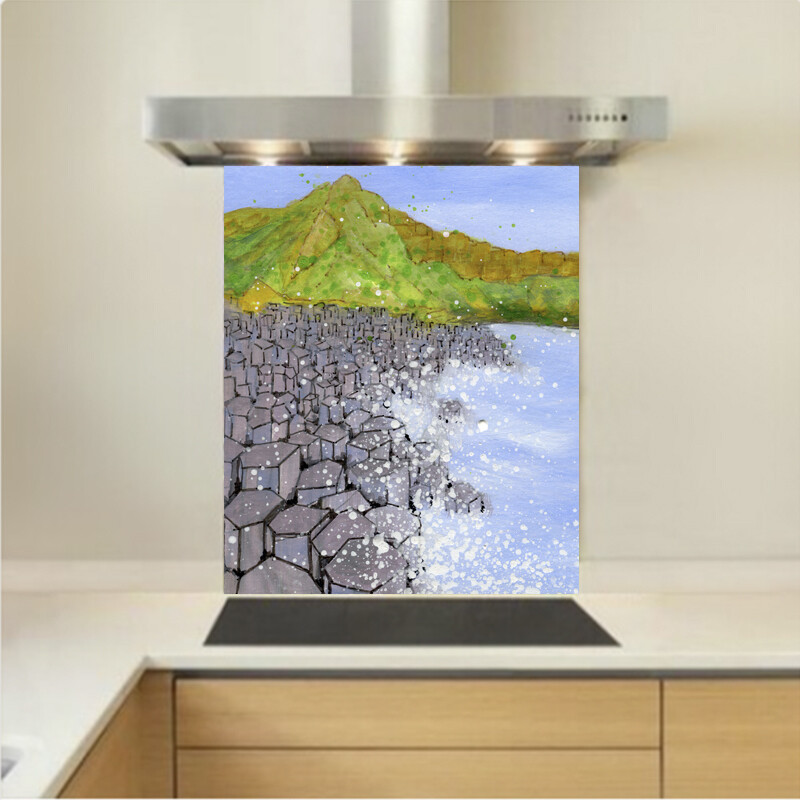 Art - Glass Kitchen Splashback - Giant's Causeway