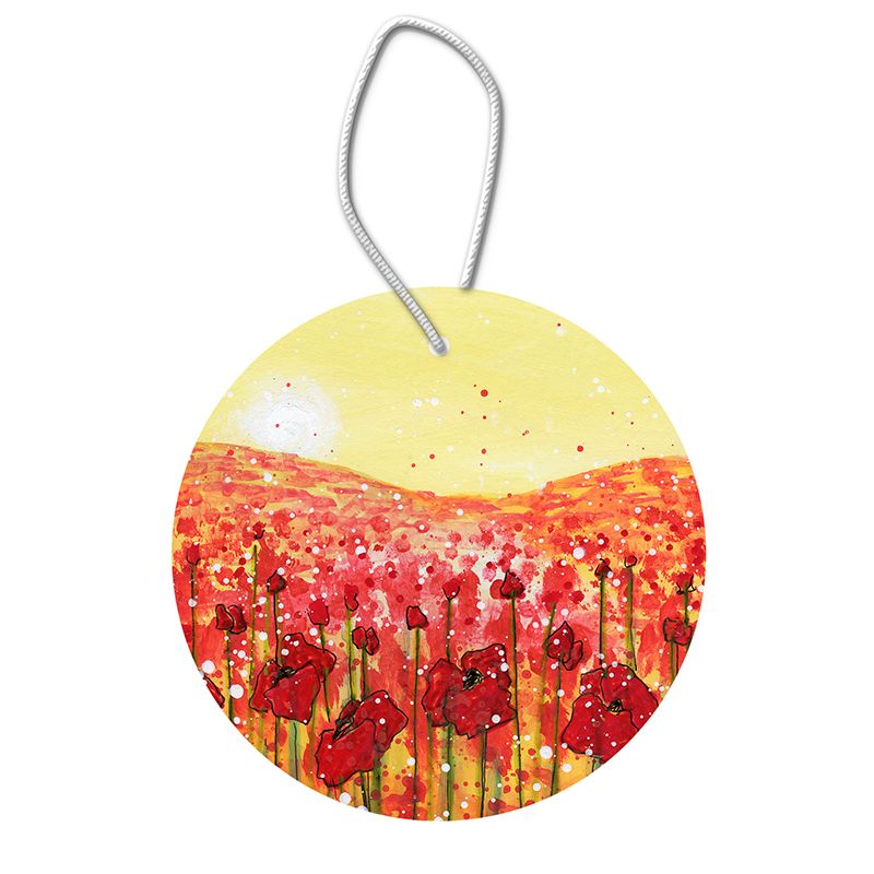 Poppies in the Sunshine Hanging Pendant Decoration