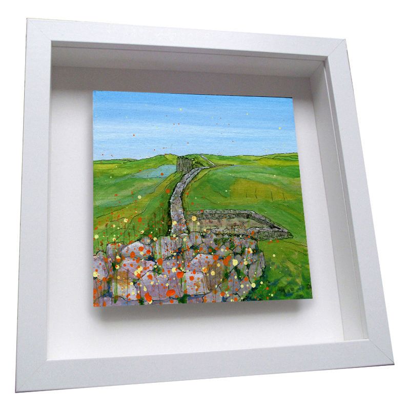 Hadrian's Wall Framed Ceramic Tile