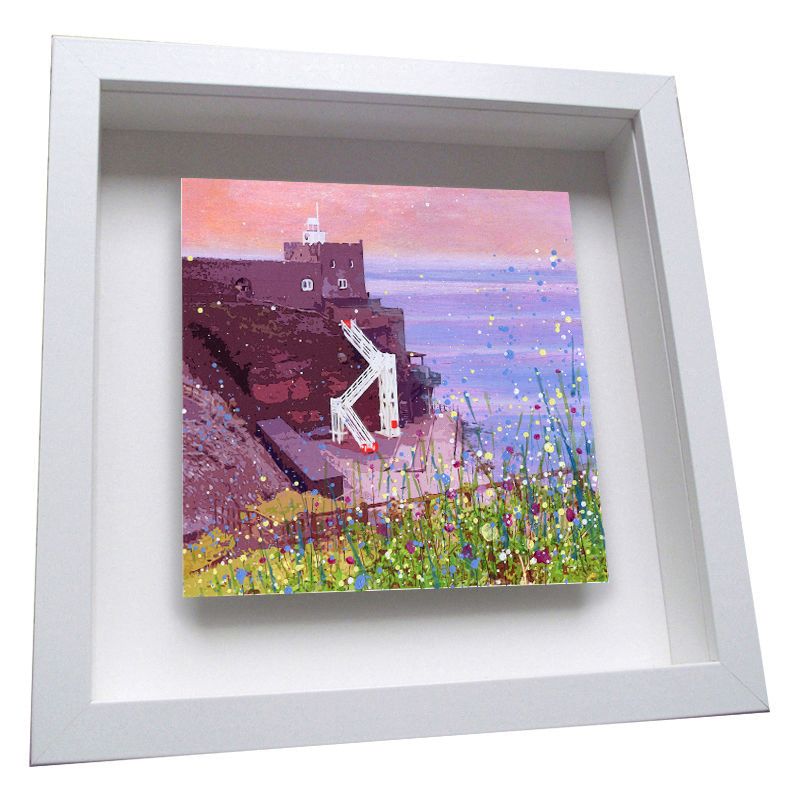 Jacob's Ladder, Sidmouth, Framed Ceramic Tile