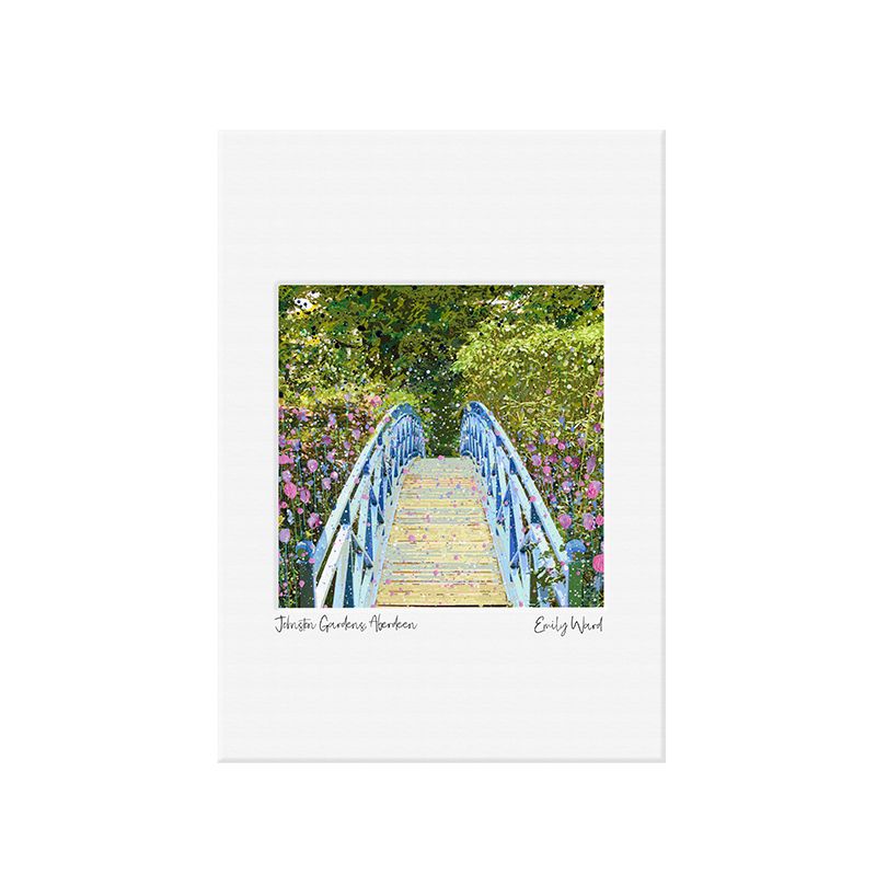 The Blue Bridge at Johnston Gardens Open Edition Print
