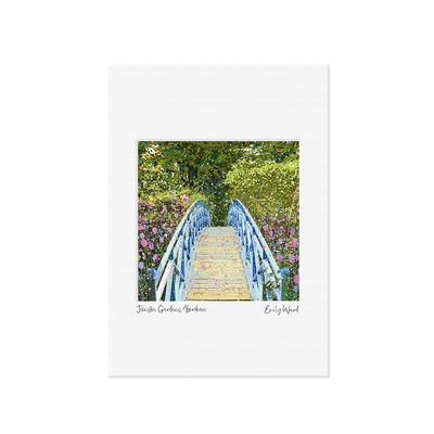 The Blue Bridge at Johnston Gardens Open Edition Print