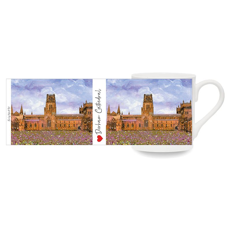 Durham Cathedral with Flowers Museum Bone China Cup
