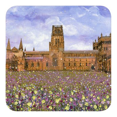 Durham Cathedral with Flowers Museum Coaster
