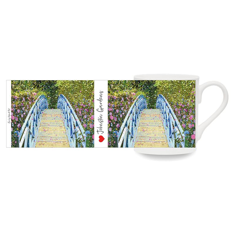 The Blue Bridge at Johnston Gardens Bone China Cup