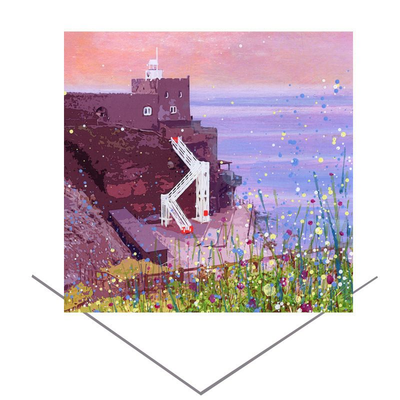 Jacob's Ladder, Sidmouth, Greeting Card