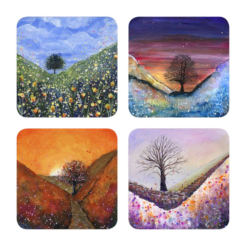 Sycamore Gap Coasters in a Gift Box