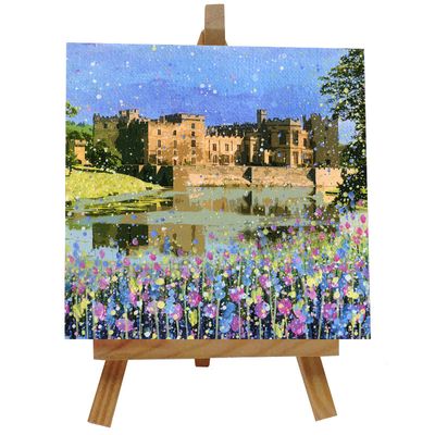 Raby Castle Ceramic tile with easel