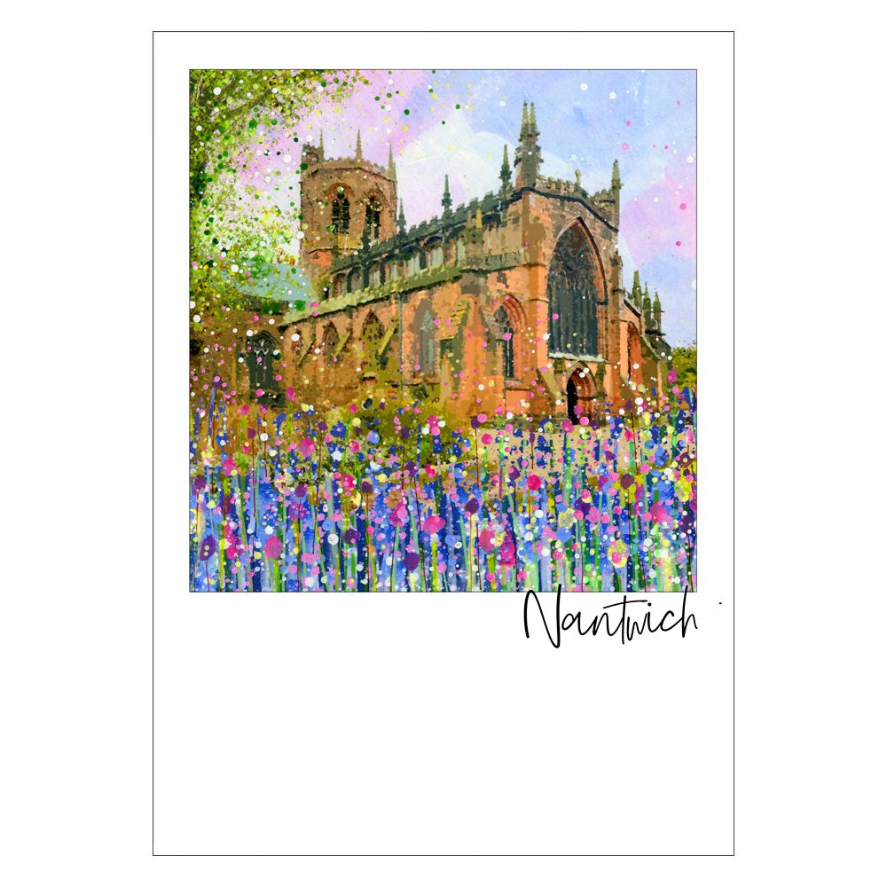 St Mary's Church, Nantwich Art Postcard