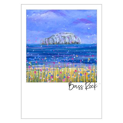 Bass Rock, Firth of Forth Art Postcard