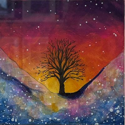 Sycamore Gap Night Skies Original Painting