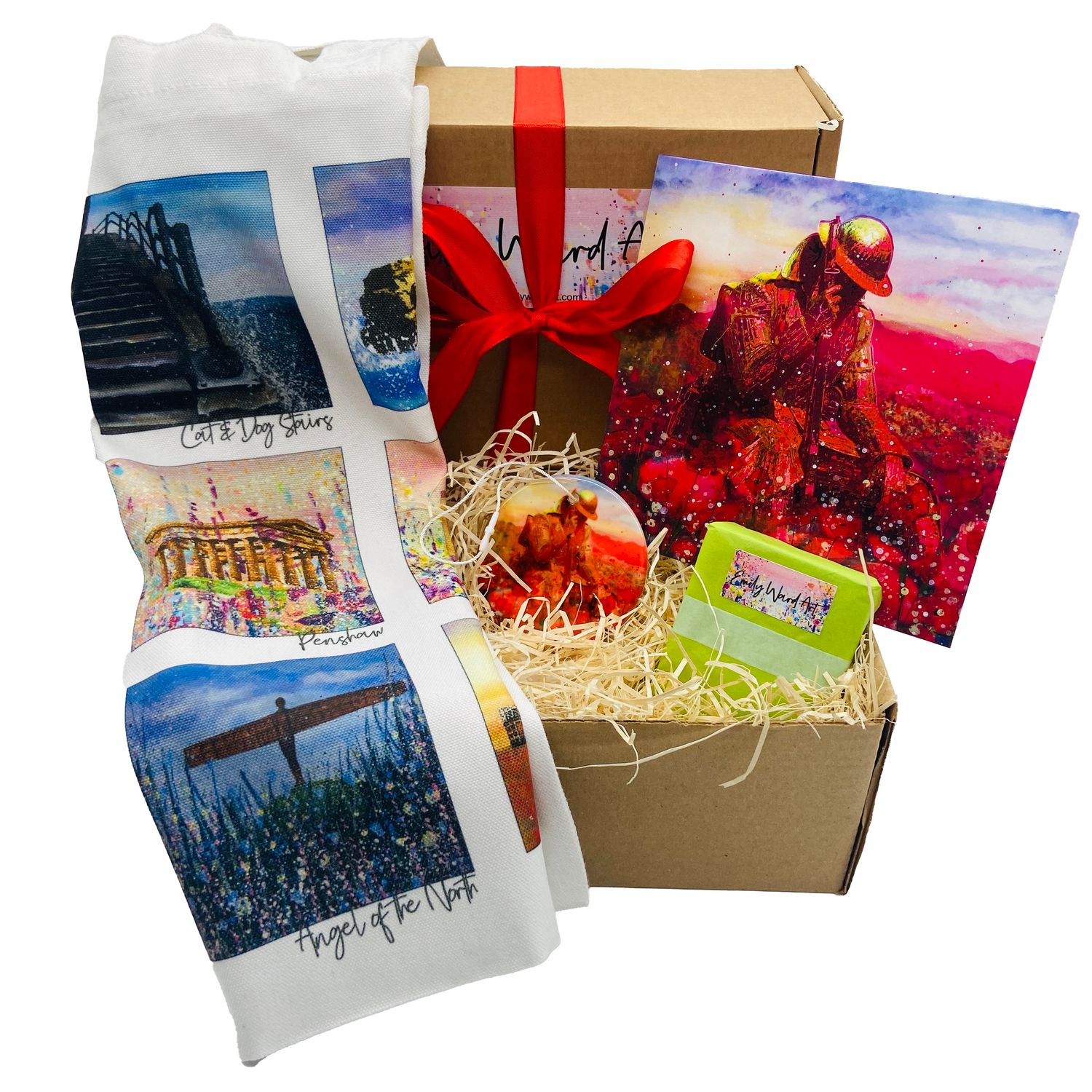 South of the Tyne Gift box - includes Bag, Pendant, Soap and Greeting Card