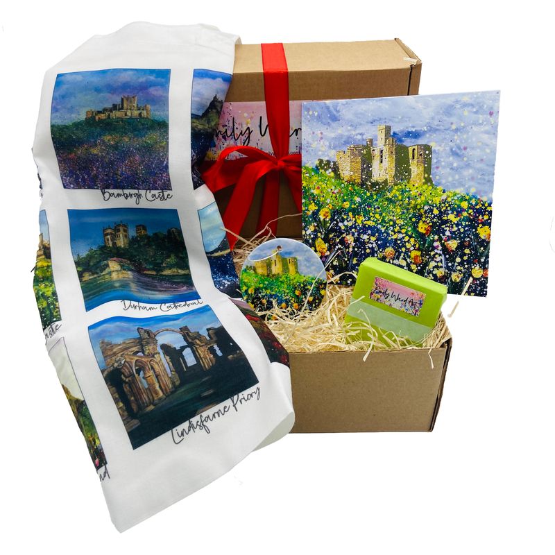North East Castles  Gift box - includes Bag, Pendant, Soap and Greeting Card