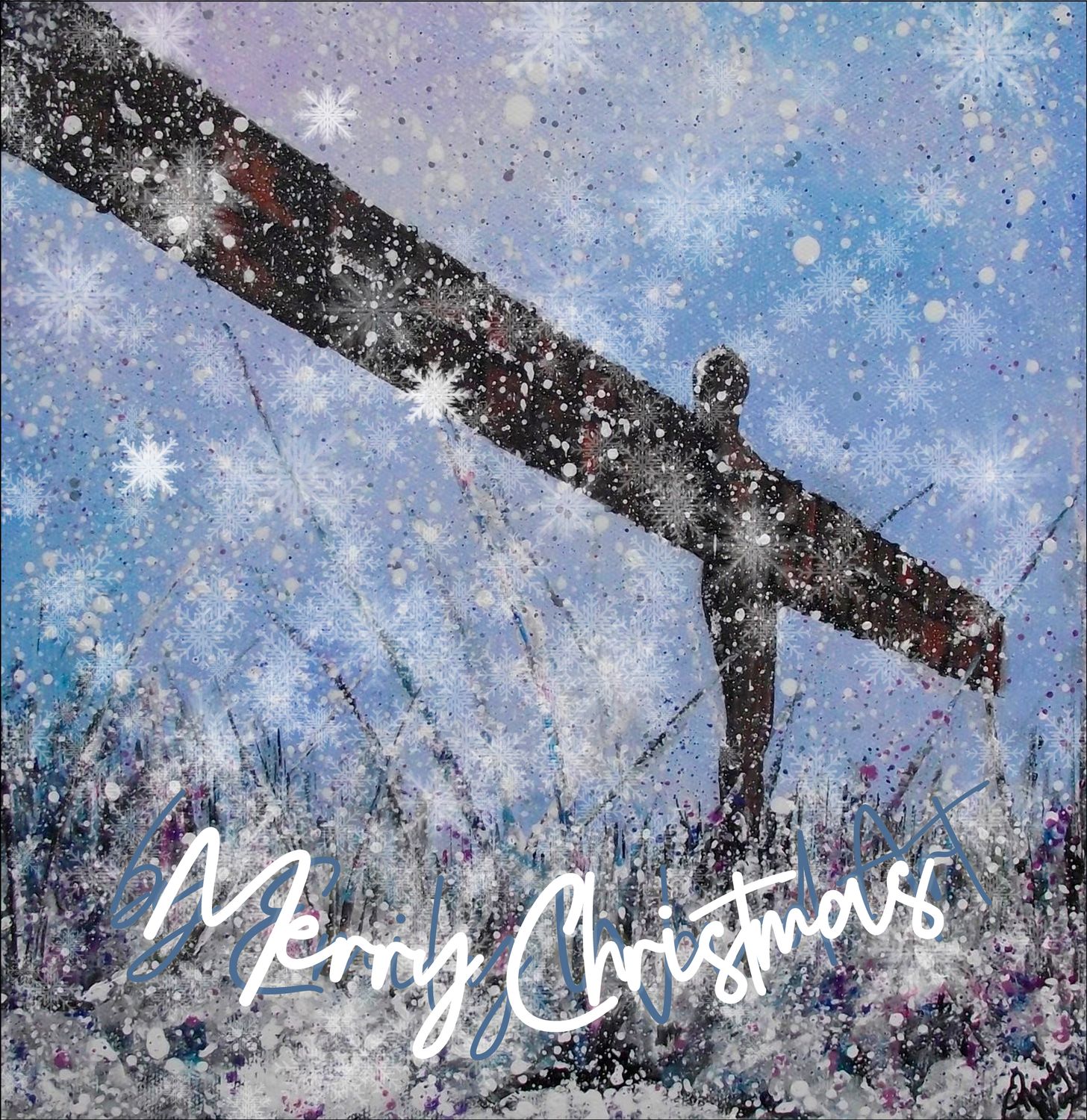 Angel of the North Christmas Card.