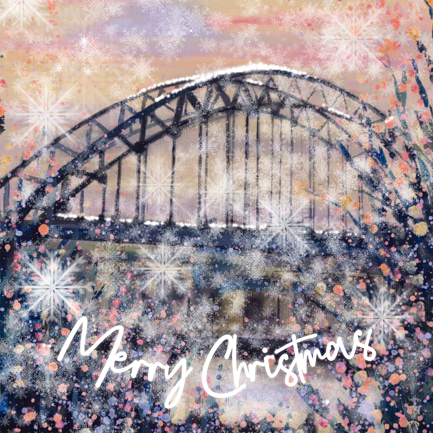 Tyne Bridge Christmas Card