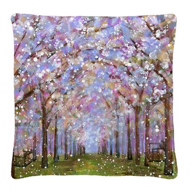 Cherry Blossom at The Alnwick Gardens Cushion