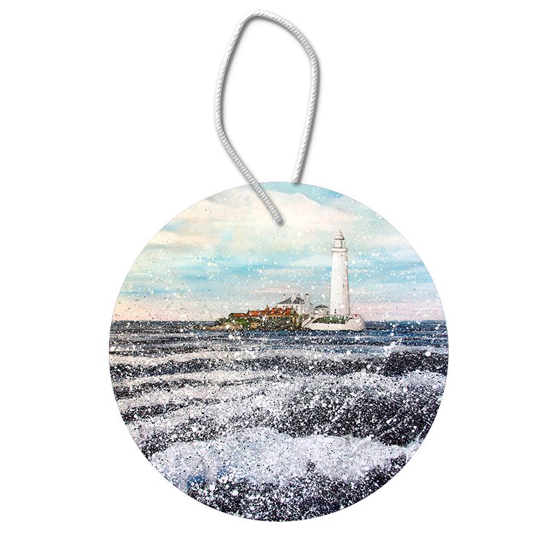 St Mary's Lighthouse Hanging Pendant Decoration