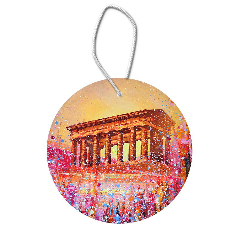 Penshaw Monument at Sunset Hanging Pendant Decoration