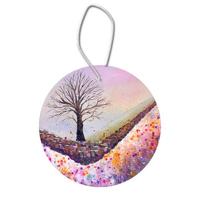 Sycamore Gap Snow Hanging Pendant Decoration