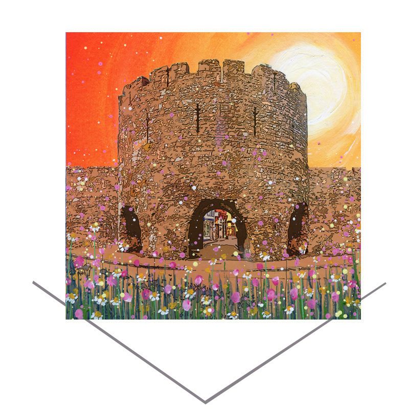 Five Arches, Tenby Greeting Card