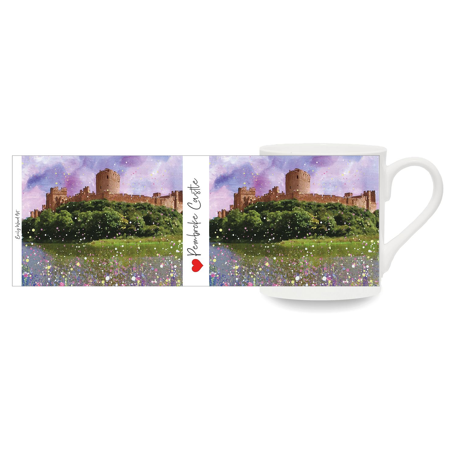 Pembroke Castle Bone China Cup