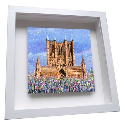 Lincoln Cathedral Framed Ceramic Tile