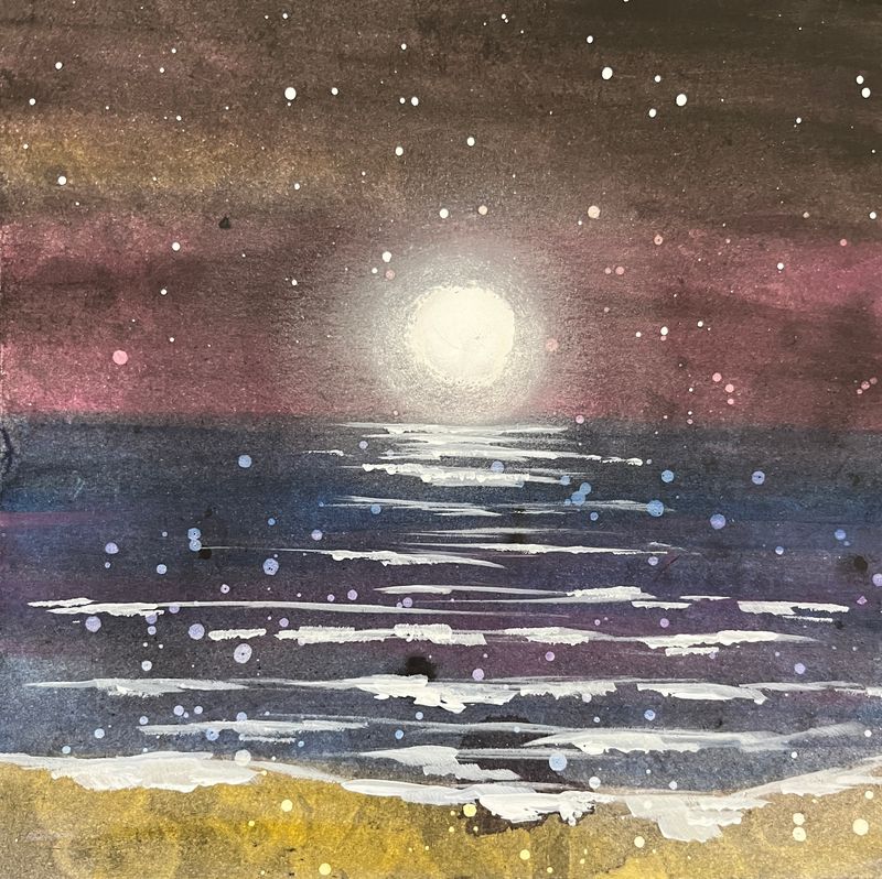 Mystical Moonlight Original Painting