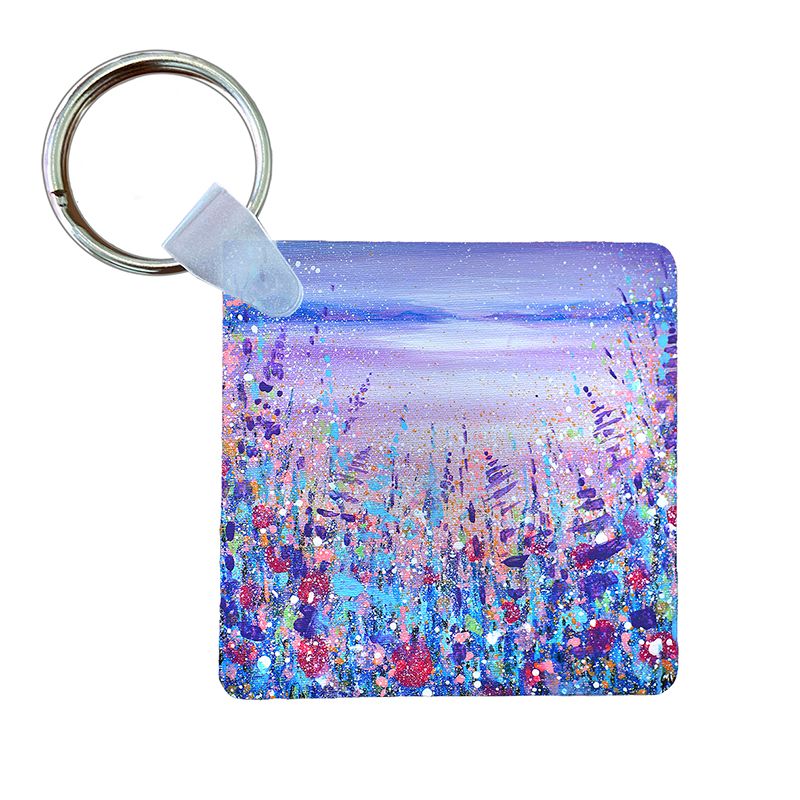 Moonlight over  the Mountains keyring
