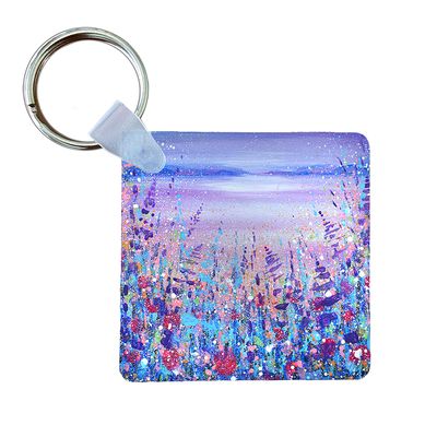 Moonlight over  the Mountains keyring