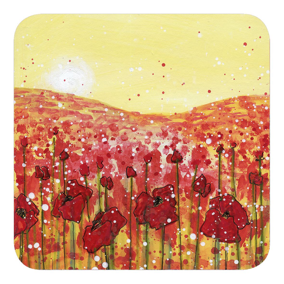 Poppies in the sunshine Magnet