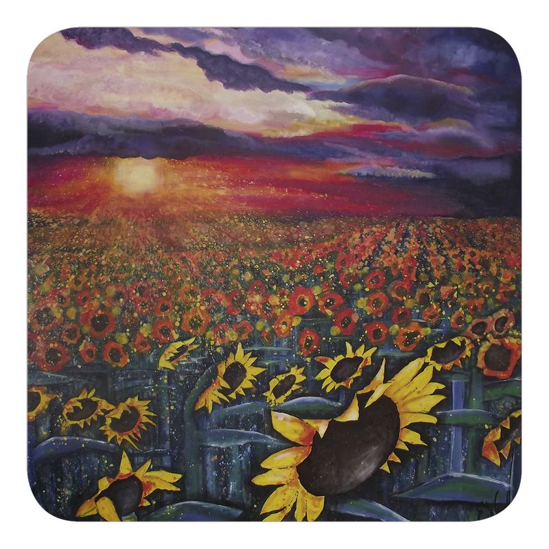 Sun on the Sunflowers Magnet