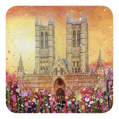 Lincoln glow at Lincoln Cathedral Magnet