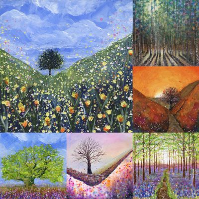 Pack of 6 Trees and Woods Postcards