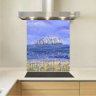 Art - Glass Kitchen Splashback - Bass Rock, Firth of Forth