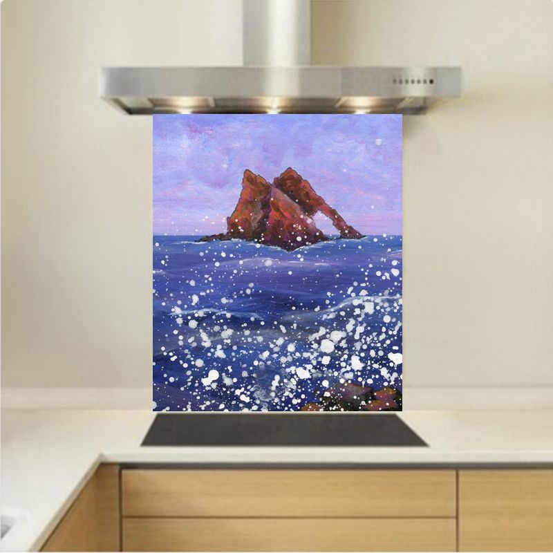 Art - Glass Kitchen Splashback - Bow Fiddle Rock