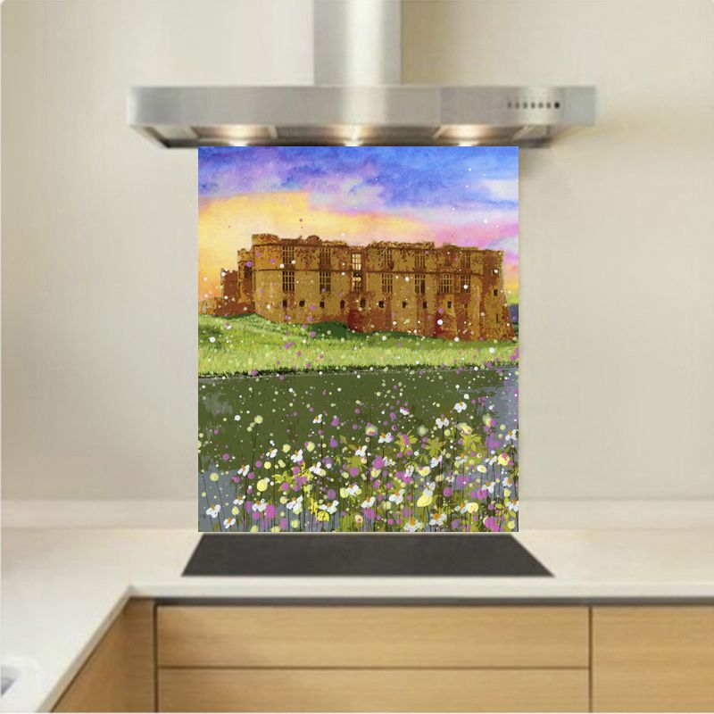 Art - Glass Kitchen Splashback - Carew Castle