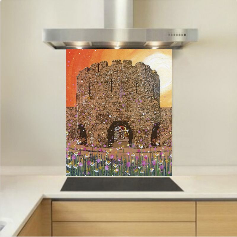 Art - Glass Kitchen Splashback - Five Arches, Tenby