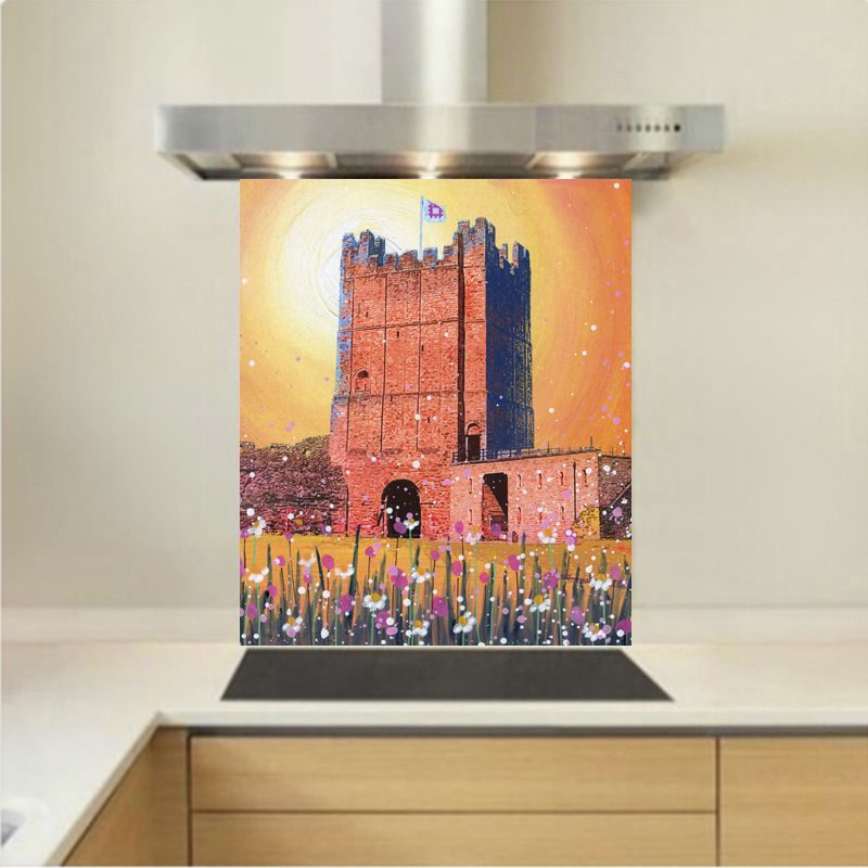 Art - Glass Kitchen Splashback - Richmond Castle