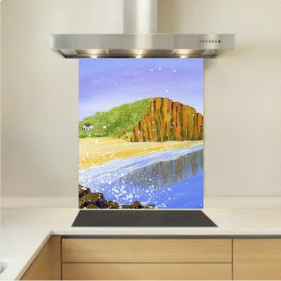 Art - Glass Kitchen Splashback - West Bay, Dorset