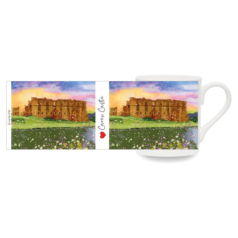 Carew Castle Bone China Cup